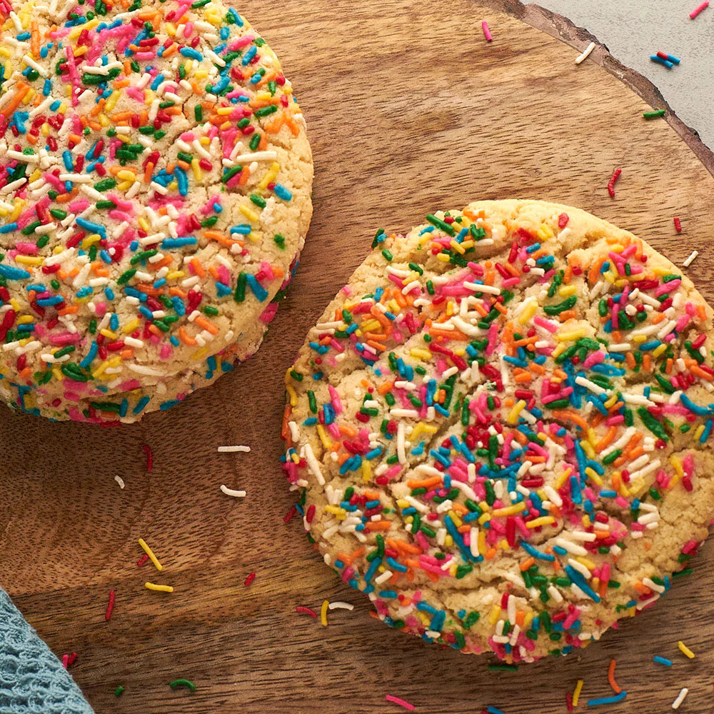 Rainbow Almond Cookies